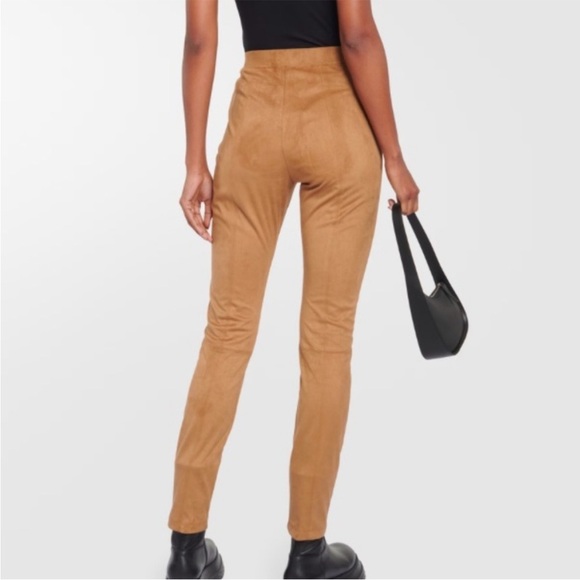 Max Studio Tan Faux Suede Skinny Pants - Picture 2 of 12